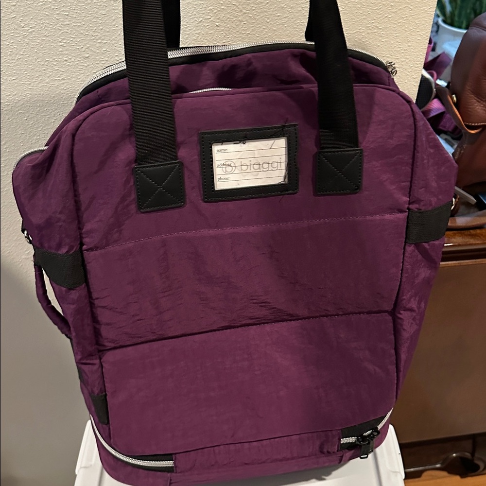 Biaggi zipsak 22 inch foldable spinner duffle - Picture 5 of 7